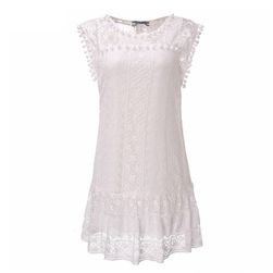 Rochie de vară boemă cu dantelă - 2 culori