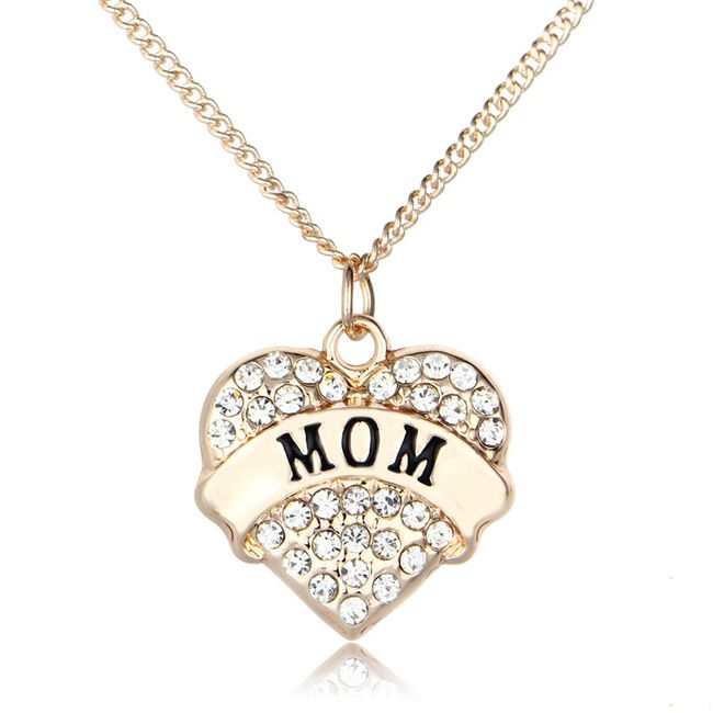 Srdíčko s kamínky - náhrdelník pro maminku 1