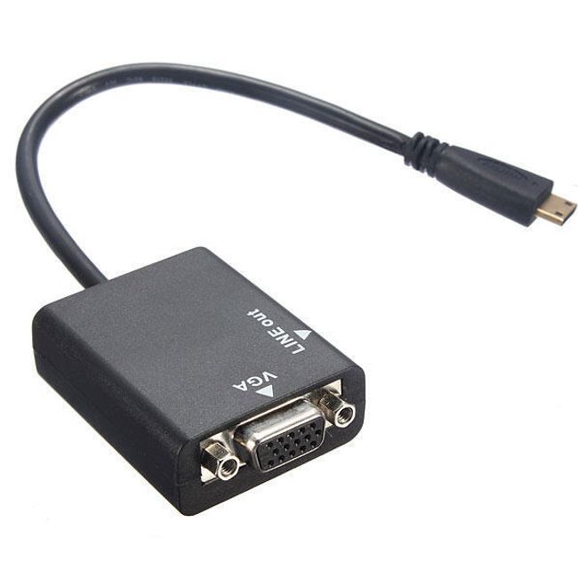 Redukce z mini HDMI (samec) na VGA (samice) 1