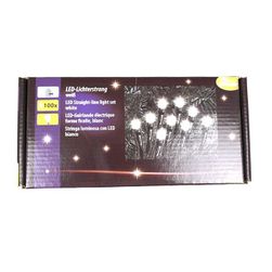 Łańcuch świetlny LED zewnętrzny - 100 diod LED - biały - penetracja IP44 ZO_XDKO80576