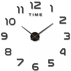 Часовник със стикер на стената 3D ZO_255379