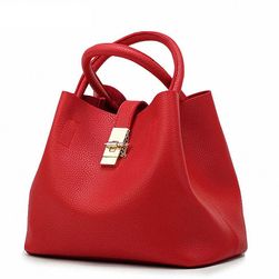 Elegantní dámská kabelka v jedinečném provedení - černá, růžová nebo červená