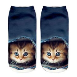 Дамски чорапи с мотиви на котки