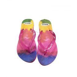 38 - Flip flop pentru femei - curcubeu ZO_9968-M7024