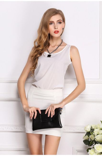 Damski tank top w eleganckim stylu - dwa kolory 1