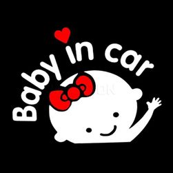 BABY IN CAR naklejka na samochód