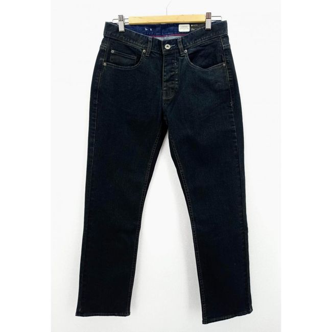 Pánske džínsy - klasické rovné , tmavomodré, Veľkosti KALHOTY: ZO_e1fff93c-095a-11ec-b9a2-ecf4bbd76e50 1