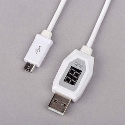 Cablu micro USB cu afișaj