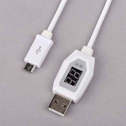 Kabel micro USB z wyświetlaczem