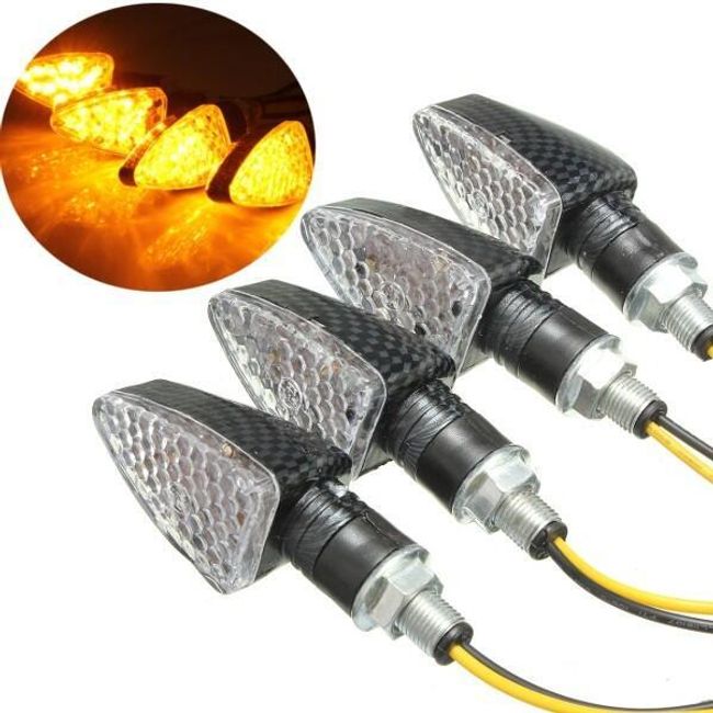 Set de 4 indicatoare LED cu 15 LED-uri pentru motocicletă  1