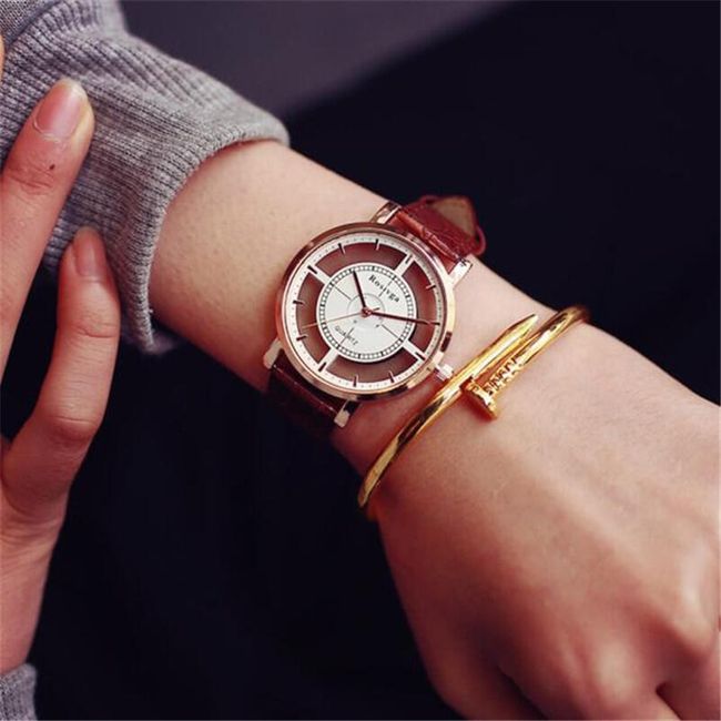 Módní dámské hodinky se zajímavým ciferníkem - 3 varianty 1