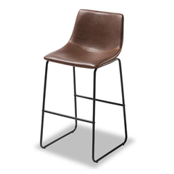Комплект от 2 тъмнокафяви бар стола Indiana ZO_268937
