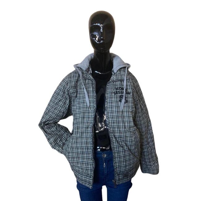 Jachetă cu glugă pentru bărbați - gri, mărimi XS - XXL: ZO_0f12236c-aa23-11ee-ac42-4a3f42c5eb17 1
