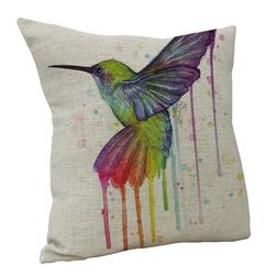 Față de pernă 45 x 45 cm - Colibri zburători