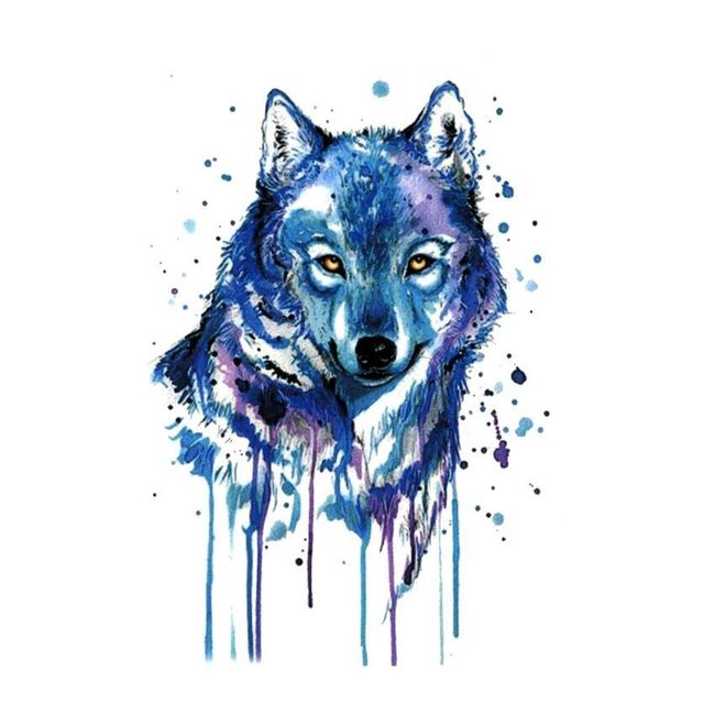 Tetování s motivem vlka 1