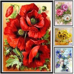 DIY obraz z kamínků Flower54