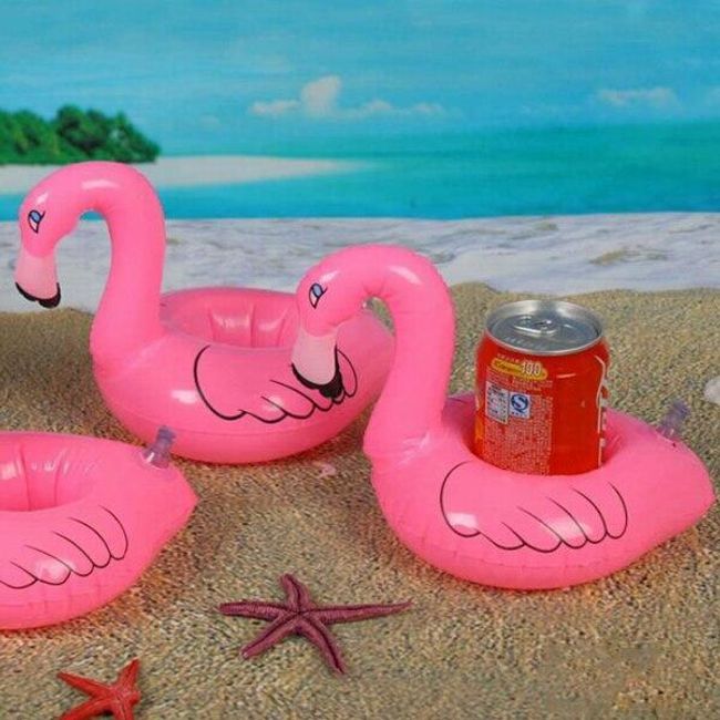 Napihljivo držalo za pločevinke - flamingo 1