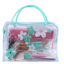 Пътническа козметична чанта с цветя