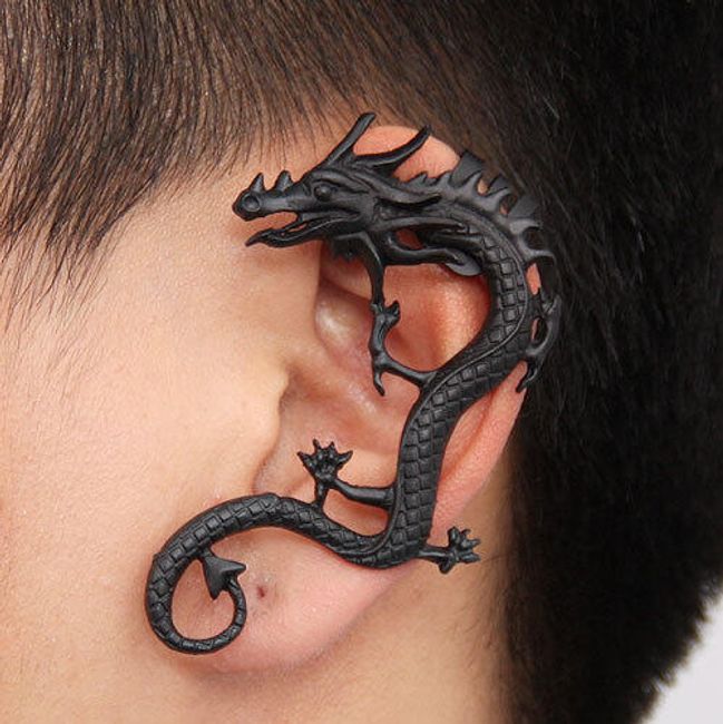Klip na ucho v podobě draka 1
