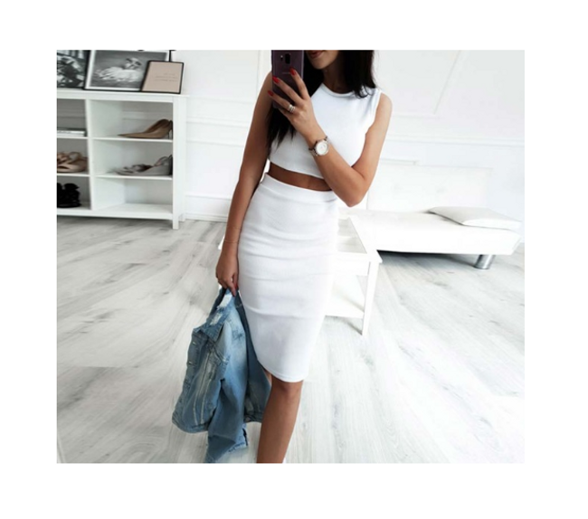 Crop top a sukně 1
