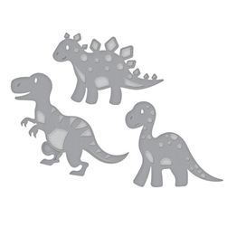 Metalowe szablony do scrapbookingu - dinozaury