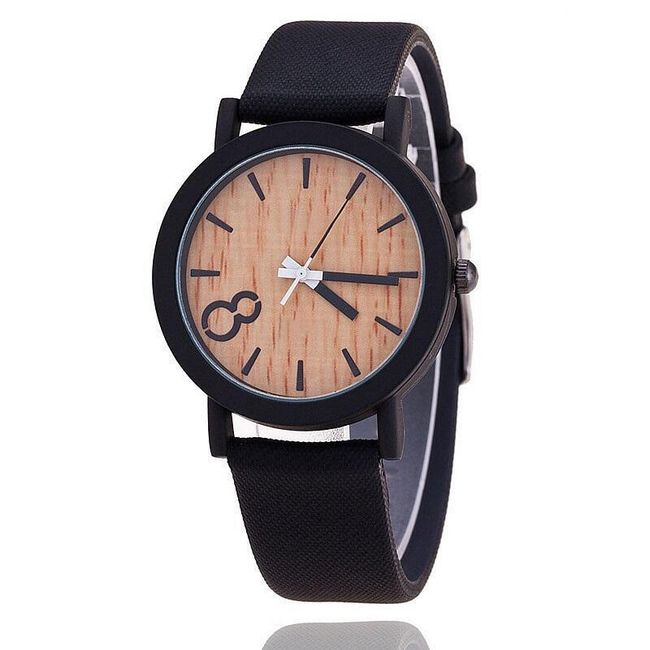 Unisex hodinky s dreveným ciferníkom - 4 varianty 1