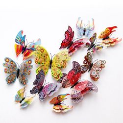 Sada 3D motýlikov na záclonu Evie
