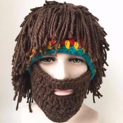 Șapcă pentru bărbați cu barbă și împletituri rasta