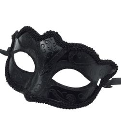 Maska na maškarní v černé barvě