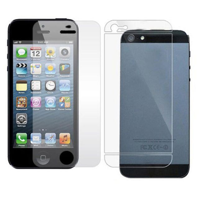 Ultra transparentní ochranná folie na iPhone 5 pro přední a zadní stranu  1