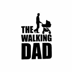 Samolepka na auto - THE WALKING DAD