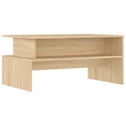 Konferenční stolek dub sonoma 90x55x42,5 cm kompozitní dřevo ZO_834280-A