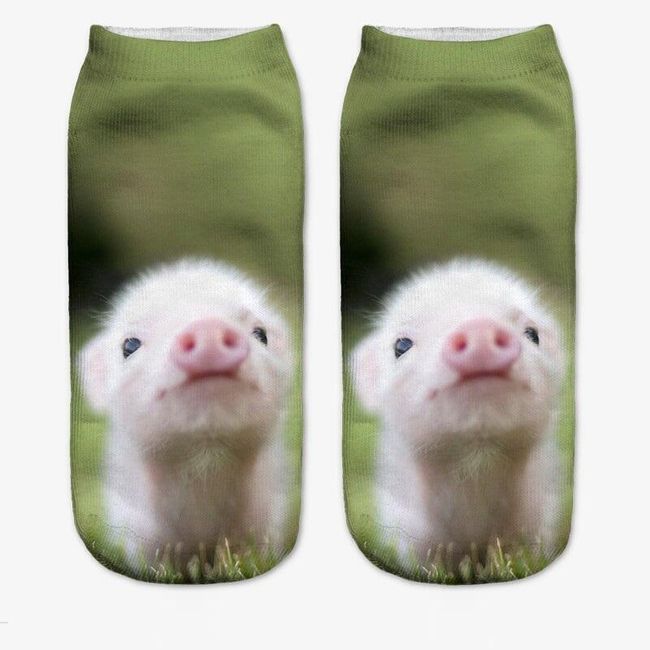 Dámske ponožky s roztomilými zvieratkami 1