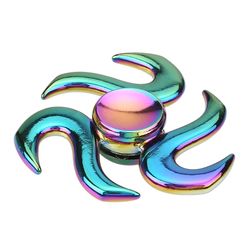 Kovinski fidget spinner z valovi - 5 barv