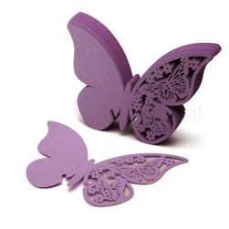 50 kusů motýlků - jmenovky na svatební hostinu