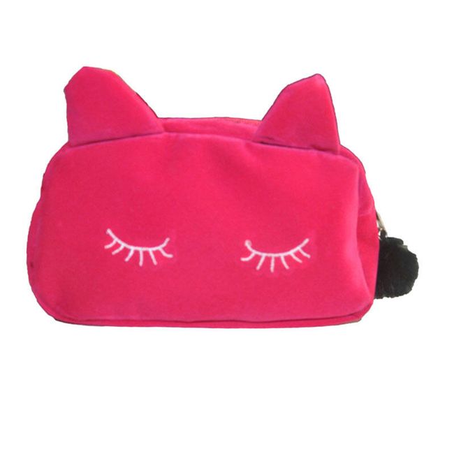 Macska alakú kozmetikai táska - 4 színben 1