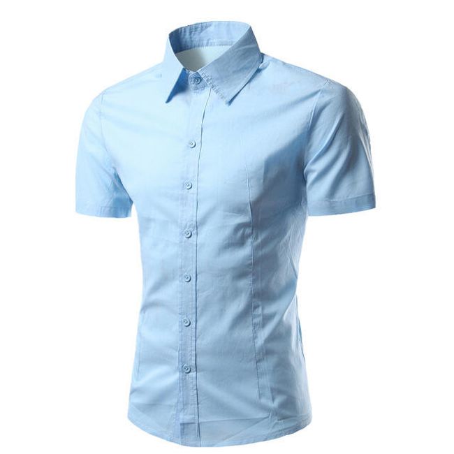 Pánská košile s krátkým rukávem - 3 barvy, 4 velikosti 1