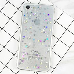 Plastový zadní kryt se srdíčky - pro iPhone