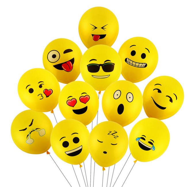 Baloane cu smileys - 10 bucăți 1