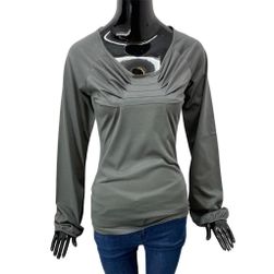 Ženska bombažna bluza, Vero Moda, siva, velikosti XS - XXL: ZO_814a5fb8-3cdb-11ee-ac2d-8e8950a68e28