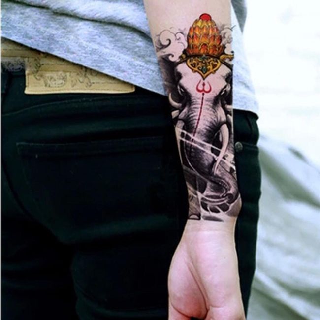 Dočasné tetování - motiv slona 1