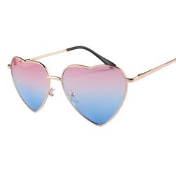 Okulary przeciwsłoneczne w kształcie serca - 15 kolorów