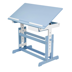 Állítható magasságú íróasztal 109x55x63 - 94 cm kék ZO_400927