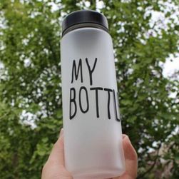 Матирана бутилка с надпис My Bottle - 500 ml