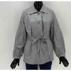 Дамско палто FREDA, сребристо, лъскаво, Текстилни размери CONFECTION: ZO_87ca6f04-9b05-11ed-ac1a-8e8950a68e28