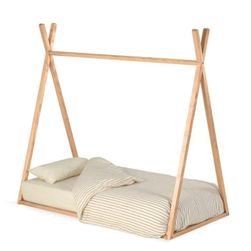 Dětská postel z jasanového dřeva Maralis Teepee, 70 x 140 cm ZO_273125