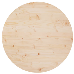 Stolová doska Ø 80 x 2,5 cm z masívneho borovicového dreva ZO_813649-A