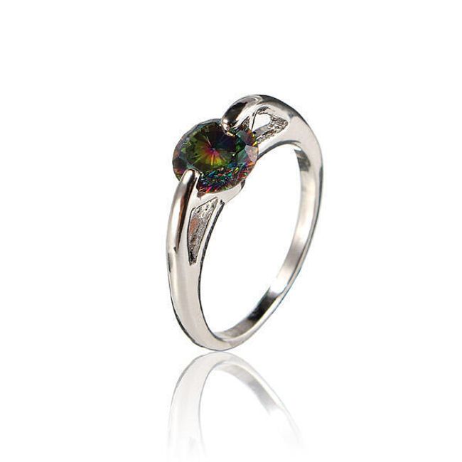 Prsten pro ženy s kamínkem - dvě barevné variace 1