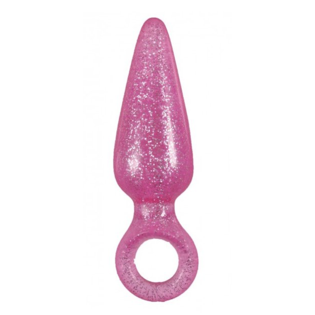 Plug anal roz cu sclipici ZO_9968-M6638 1