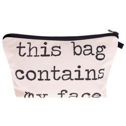Kozmetična torbica s smešnim napisom